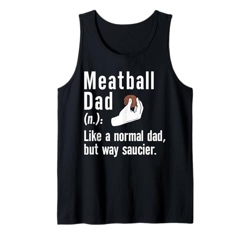Herren Meatball Dad Definition Fathers Day Italian Kitchen Tank Top von Italienisches Gericht Küche Designs Idee