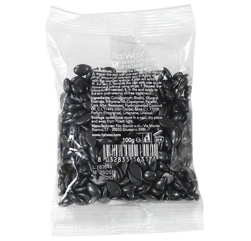 Italwax Körperrasierer Filmwachs Pour Homme Männer Italwax Hot Film Wax Wachsperlen von Italwax