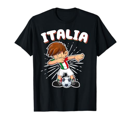 Dabbing Fußballtrikot für Jungen, Italien, Kinder, Italien T-Shirt Dabbing Fußballtrikot für Jungen, Italien, Kinder, Italien T-Shirt von Italy Flag Dabbing Jersey For Kids Italia