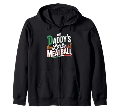 Lustiger Spruch Daddys Little Meatball Cute Witz Damen Herren Kapuzenjacke von Italy Food Humor Italian Family Chef Pasta Love