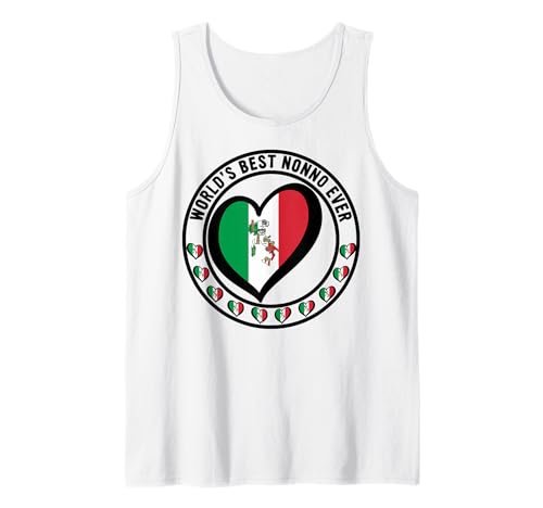 Herren Der weltbeste Opa aller Zeiten ist stolz darauf, Italiener zu sein. Nonno Granddad Tank Top von Italy Republic Day Liberation Day Italian Pride