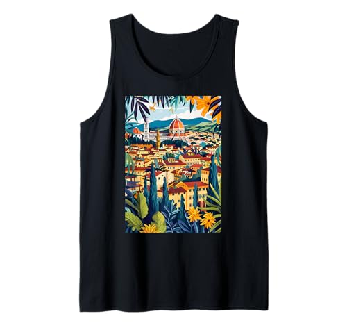 Italien Florenz Ästhetische Kunst Tank Top von Italy Theme Minimalist Art (Florence)