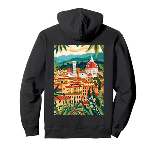 Italien Florenz Natur Italien Kunst Pullover Hoodie von Italy Theme Minimalist Art (Florence)