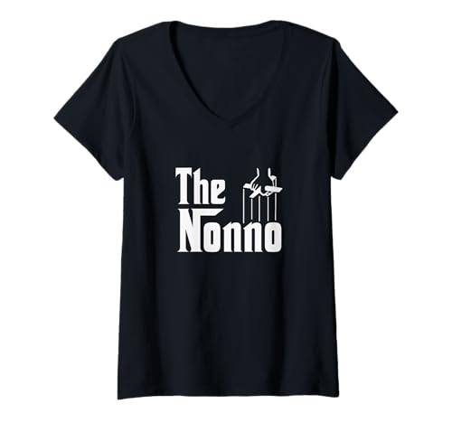 Damen Der Nonno T-Shirt mit V-Ausschnitt von Italy & Co.
