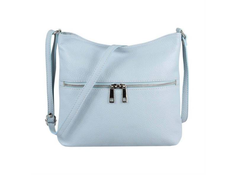 ITALYSHOP24 Schultertasche Made in Italy Damen Leder Tasche CrossOver, als Handtasche, Umhängetasche, Shopper tragbar von Italyshop24