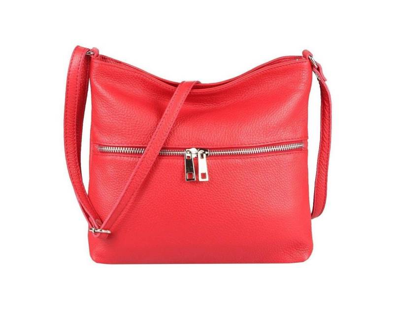 ITALYSHOP24 Schultertasche Made in Italy Damen Leder Tasche CrossOver, als Handtasche, Umhängetasche, Shopper tragbar von Italyshop24