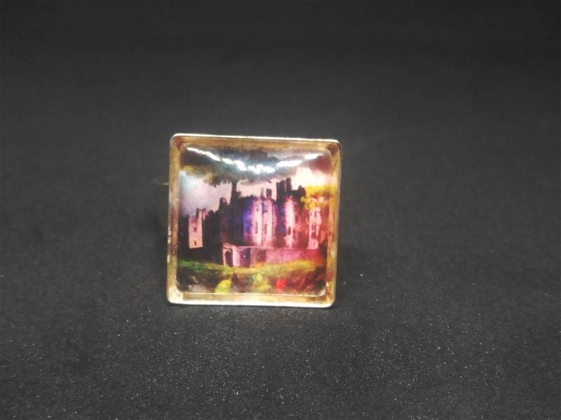 Harz-Ring, Flüssige Glas-Ring, Fantasy-Ring, , Glasschmuck, Fantasy-Schmuck, Fantasie, Original-Kunst, Original-Kunst-Schmuck von IthildielArt