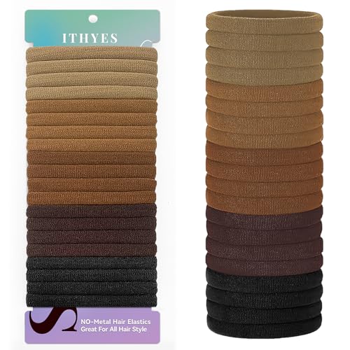 Ithyes haargummi damen,20 Stück scrunchies,Schwarz Haargummis Mädchen, haargummis klein,haargummi schwarz,Elastisch Haarbänder Pferdeschwanz,haargummi spirale,zopfgummi scrunchie,haargummi herren von Ithyes