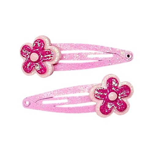 Bunte Haarspangen für Mädchen, mit Blume und Obstkuchen, Kinderhaarschmuck, einfach zu bedienen und sanft zu modischen Objektträgern, 2 Stück von Itkcozcg