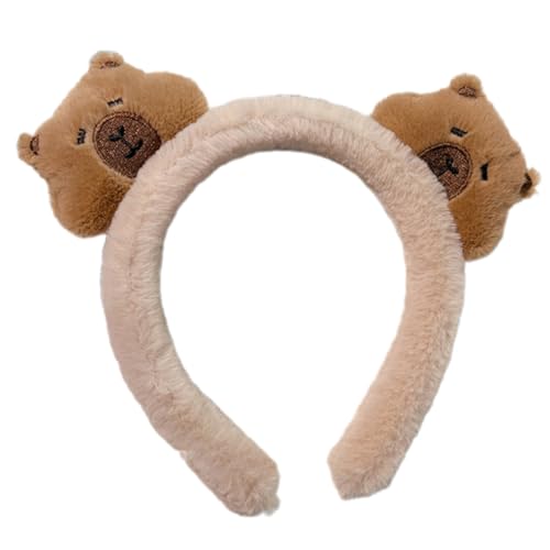 Capybaras Haarreif, pelzig, süße Capybaras, Haarspange, pelzige Kopfbedeckung, Kopfbedeckung, Geburtstagsparty, Haarbänder für Frauen von Itkcozcg