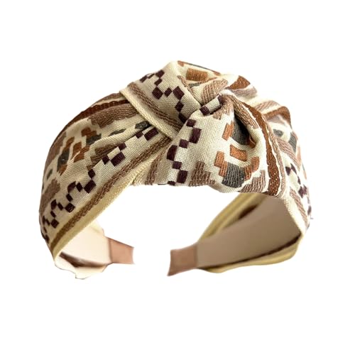 Itkcozcg Bestickte florale Spitzen-Haarbänder, elastisch, breites Band, Haarschmuck für Damen, Haarschmuck von Itkcozcg