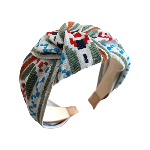 Itkcozcg Bestickte florale Spitzen-Haarbänder, elastisch, breites Band, Haarschmuck für Damen, Haarschmuck Itkcozcg Bestickte florale Spitzen-Haarbänder, elastisch, breites Band, Haarschmuck für Damen, Haarschmuck von Itkcozcg
