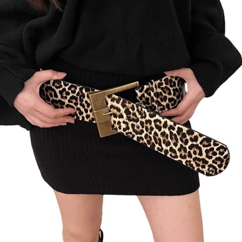 Itkcozcg Breiter Taillengürtel mit Leopardenmuster, modisch, verstellbarer Gürtel, Freizeitkleidung, Taillengürtel für Damen und Herren, leopardenmuster, Length: about 115cm Itkcozcg Breiter Taillengürtel mit Leopardenmuster, modisch, verstellbarer Gürtel, Freizeitkleidung, Taillengürtel für Damen und Herren, leopardenmuster, Length: about 115cm von Itkcozcg