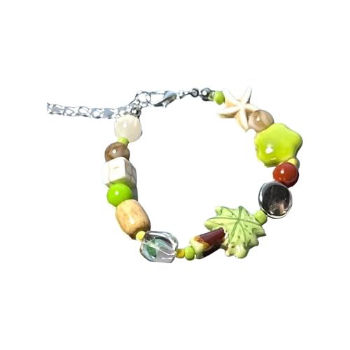Itkcozcg Buntes Perlenarmband Verstellbares Armband Leichtes Schmuck Geschenk Für Frauen Perlen Accessoires Für Empfindliche Haut Jugendliche Perlen Statement Armband von Itkcozcg