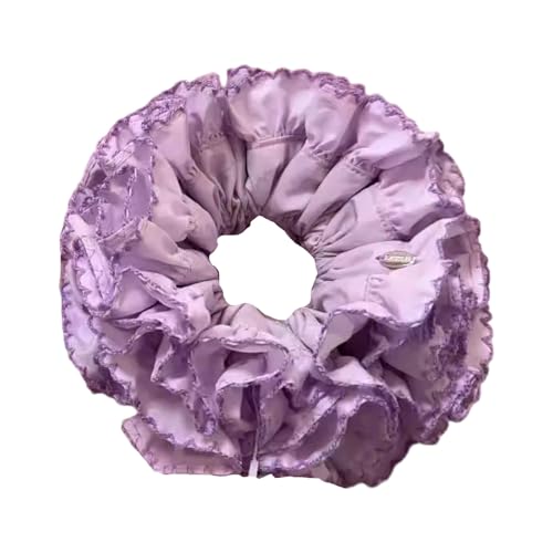 Itkcozcg Doppellagige, elastische Haargummis, strapazierfähiges Design, weicher Stoff, Haarschmuck für Damen Itkcozcg Doppellagige, elastische Haargummis, strapazierfähiges Design, weicher Stoff, Haarschmuck für Damen von Itkcozcg