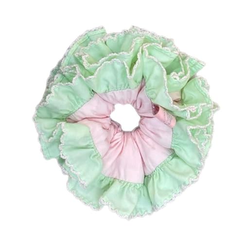 Itkcozcg Doppellagige, elastische Haargummis, strapazierfähiges Design, weicher Stoff, Haarschmuck für Damen Itkcozcg Doppellagige, elastische Haargummis, strapazierfähiges Design, weicher Stoff, Haarschmuck für Damen von Itkcozcg