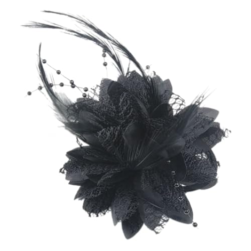 Itkcozcg Elegante Haarspange mit Blumenfedern, für Damen und Mädchen, Haar-Accessoire für Hochzeiten, Partys und Schulaufführungen Itkcozcg Elegante Haarspange mit Blumenfedern, für Damen und Mädchen, Haar-Accessoire für Hochzeiten, Partys und Schulaufführungen von Itkcozcg