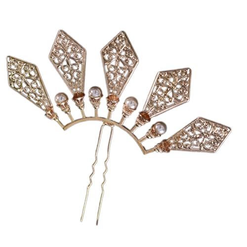Itkcozcg Elegante filigrane Haarnadel, Metall-Haar-Accessoire für Damen, für den täglichen Gebrauch und besondere Anlässe von Itkcozcg