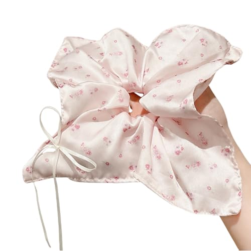 Itkcozcg Elegante französische Schleifen, Schal, Haargummi, Haarschmuck für Damen, weicher Stoff, vielseitig einsetzbar von Itkcozcg