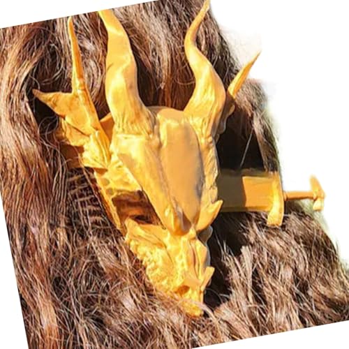 Itkcozcg Haarspange mit Drachenkopf-Motiv, rutschfest, für Damen und Herren, für den täglichen Gebrauch und Themenanlässe Itkcozcg Haarspange mit Drachenkopf-Motiv, rutschfest, für Damen und Herren, für den täglichen Gebrauch und Themenanlässe von Itkcozcg