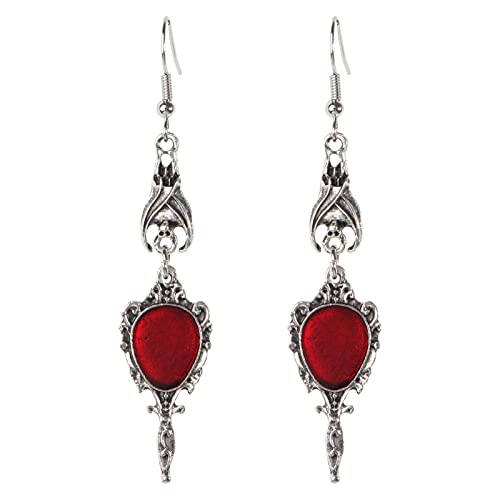 Itkcozcg Halloween Fledermaus Für Vampirohrringe Dangle Hook Drop Ohrringe Gruselige Kostüm Dekorationen Party Schmuck Geschenk Für WOM Anhänger Schmuck Making Bulk Erwachsene von Itkcozcg