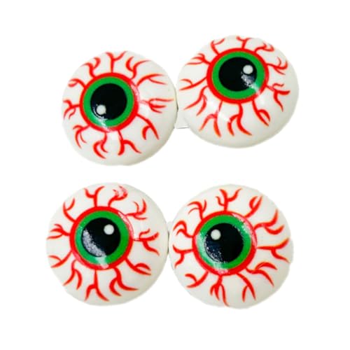 Itkcozcg Halloween-Haarspange mit Augapfel-Design, zartes Kostümzubehör für Erwachsene und Kinder, Partys, Haarnadel aus Kunstharzlegierung von Itkcozcg