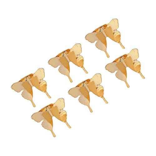 Itkcozcg Schmetterlings-Haarspangen für Damen, Metall-Haarnadeln für Hochzeit, Party, tägliche Frisuren, leichtes Haar-Accessoire, 6 Stück Itkcozcg Schmetterlings-Haarspangen für Damen, Metall-Haarnadeln für Hochzeit, Party, tägliche Frisuren, leichtes Haar-Accessoire, 6 Stück von Itkcozcg