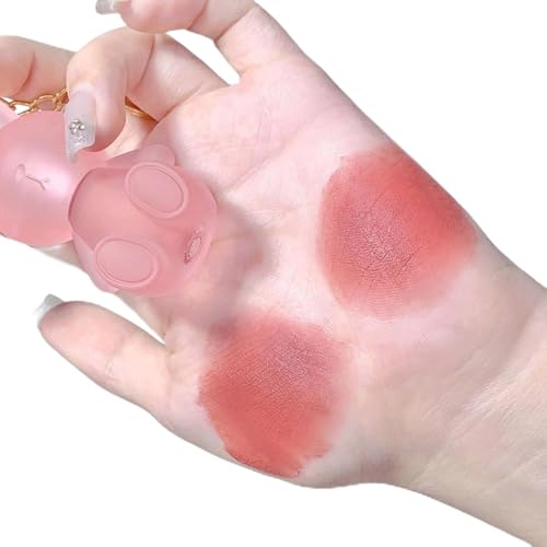 Itkcozcg Schönes Lipgloss-Accessoire, modischer Hasen-Schlüsselanhänger, Lipgloss, Schlüsselanhänger, geeignet für Party und Freizeit-Outfit von Itkcozcg