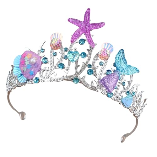 Itkcozcg Sea Wind Styling Meeresprinzessin Kopfbedeckung Legierung Haarschmuck für Hochzeiten Partys von Itkcozcg