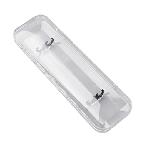 Itkcozcg Stabiles, transparentes Stifteetui, Doppelschlitz-Design, für Schule, Büro, Zuhause, Schreibwaren, Aufbewahrung, leicht und bruchsicher, transparente Stifte-Organizer-Box von Itkcozcg