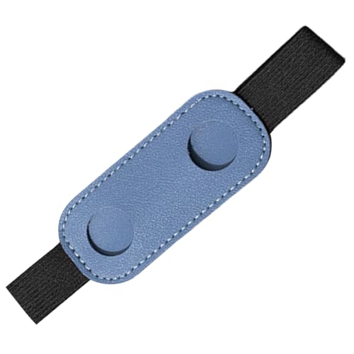 Itkcozcg Stifthalter, Stifteetui, Gummiband, Stifthalter, PU-Leder, Stiftehalter für Ordner, Notizbücher, blau, 9*3.8CM von Itkcozcg