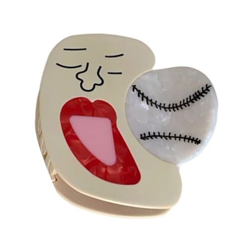 Itkcozcg Stylische Tennis-Haarklammer aus Acetat für Damen, Pferdeschwanz-Halter, rutschfester Griff, Haarstyling von Itkcozcg