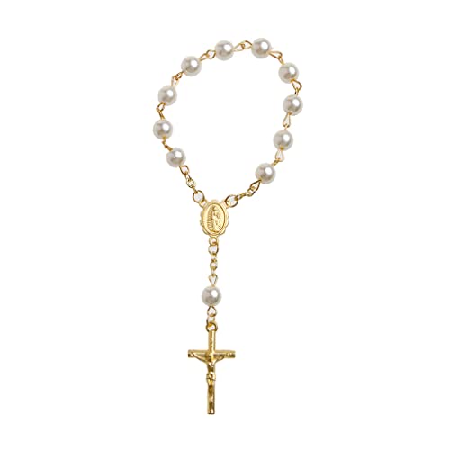 Itkcozcg Tauf-Rosenkranz, farbige Kunstperlen, ideal für Taufe, Babyparty, Party, Hochzeit, Urlaub, G-Kette für Damen und Herren Itkcozcg Tauf-Rosenkranz, farbige Kunstperlen, ideal für Taufe, Babyparty, Party, Hochzeit, Urlaub, G-Kette für Damen und Herren von Itkcozcg