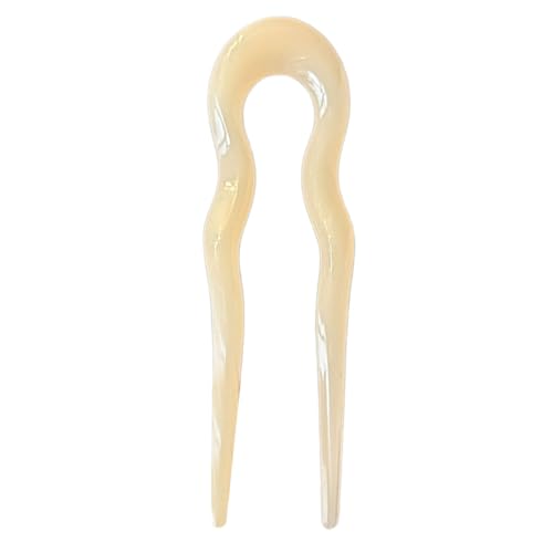 Itkcozcg U-förmige Haarnadel aus Acryl für Damen, eleganter Dutt-Halter, sicherer Haarstab für formelle Veranstaltungen und den Alltag von Itkcozcg
