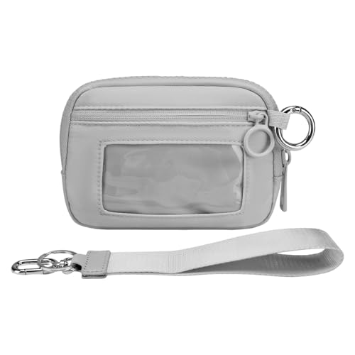 Itkcozcg Wasserdichte Polyester-Handgelenk-Hüfttasche für Outdoor-Sport, Laufen, mit mehreren Taschen und mehrfarbigen Optionen, hellgrau, As shown in the figure von Itkcozcg