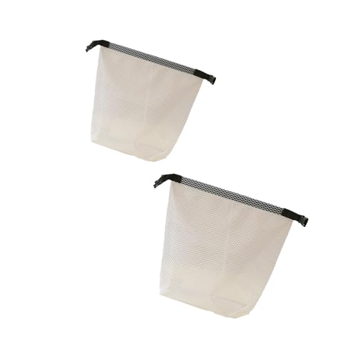 Kosmetiktasche, Make-up-Tasche, wasserabweisend, Kulturbeutel, tragbar, für Damen und Mädchen, 2 Stück, Farbe: Weiß Kosmetiktasche, Make-up-Tasche, wasserabweisend, Kulturbeutel, tragbar, für Damen und Mädchen, 2 Stück, Farbe: Weiß von Itkcozcg