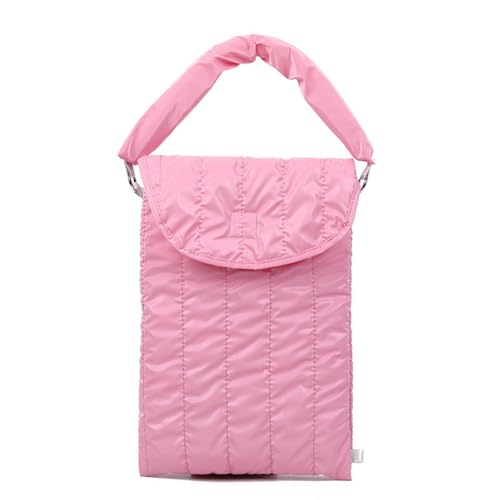 Kosmetiktasche mit großer Kapazität, Wolkenstruktur, stoßfester Tablettenhalter, doppellagig, schützende Puffy-Tasche, faltbar, Blasenstruktur, Kosmetik- und Gadget-Organizer, Kleine Höhe: 34 cm, F von Itkcozcg