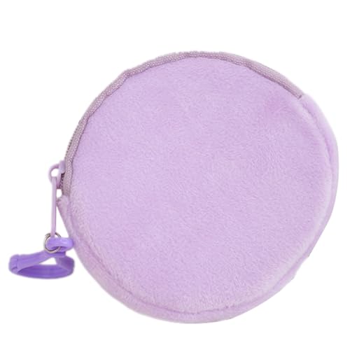 Miniatur runder Schlüsselanhänger in Brieftaschenform, rund, Münzgeldbörse, Schlüsselanhänger, lose Kleingeld/Schlüssel/Aufbewahrungstasche, Ornament für Frauen, tragbare Münztasche von Itkcozcg