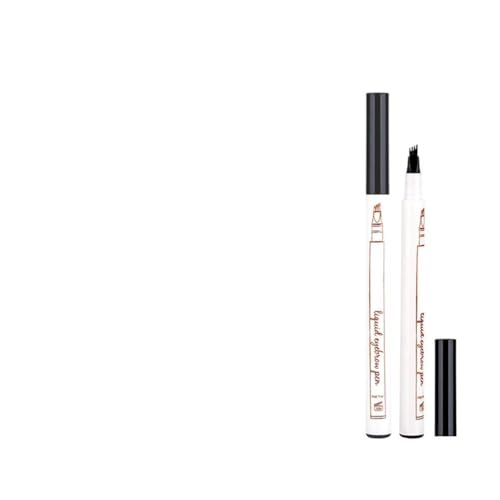 Augenbrauenstift, Schwarzer Augenbrauenstift, Flüssiger Augenbrauenstift, Vier-Gabel-Design, Feine Skizze, Langlebiger Augenbrauenstift für Natürlich Definierte Augenbrauen (16) von Itonash