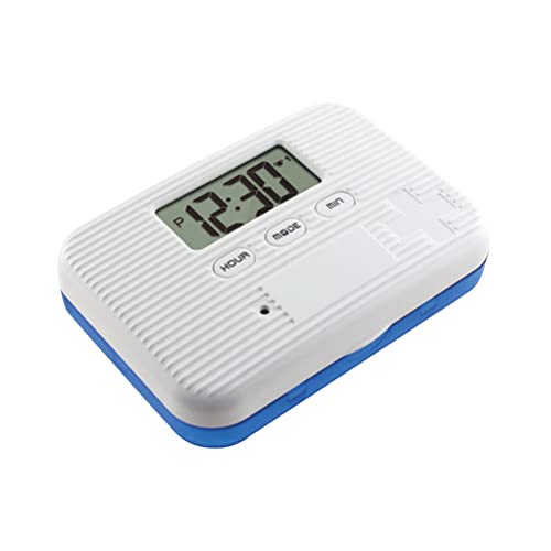 Pillendose, Tragbare Pillendose mit Intelligentem Erinnerungsalarm, mit LCD-Display, 6 Fächer, Digitale Pillenerinnerung, Tragbare Mini-Pillendose den Außenbereich mit Alarm von Itonash