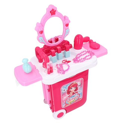 Stellen Sie Sich -up -Kit für Kinder mit Einstellbarem Griff, Großer Kapazität, Multi -Fach -Aufbewahrungskoffer mit Kindern vor, So Tun Sie -up -Kit, Kosmetik -Set, von Itonash