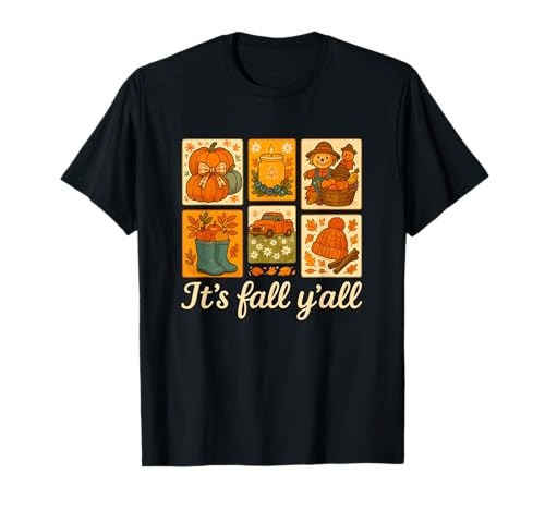 It's Fall Y'all Autumn Vibes Design für Männer Frauen Herbstfarben T-Shirt von Its Fall Y'all Autumn Vibes Design