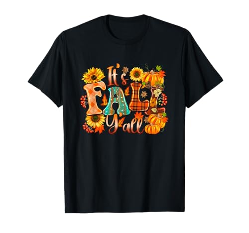 Its Fall Y'all Autumn Vibes Design für Männer Frauen Rustikal T-Shirt von Its Fall Y'all Autumn Vibes Design
