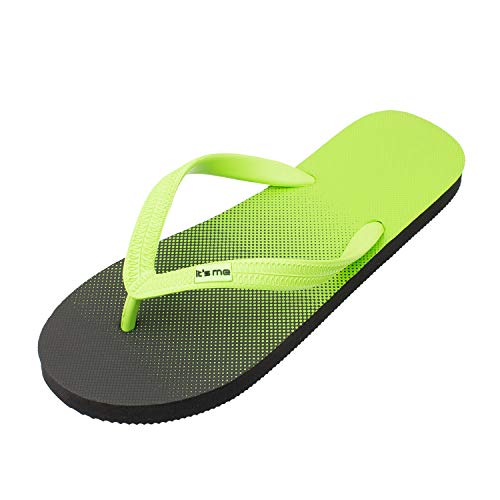 It's me Flip Flops Damen | die weichesten Flip Flops Aller Zeiten weil aus100% Naturkautschuk | (grün/schwarz, eu_footwear_size_system, adult, numeric_range, wide, numeric_38, numeric_39) von Its-Me
