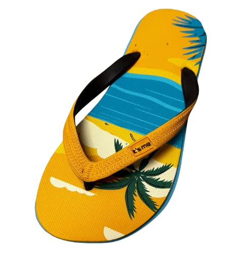 It's me Flip Flops Damen | die weichesten Flip Flops Aller Zeiten weil aus100% Naturkautschuk| (hawai/yellow, eu_footwear_size_system, adult, women, numeric_range, wide, numeric_40, numeric_41) von Its-Me