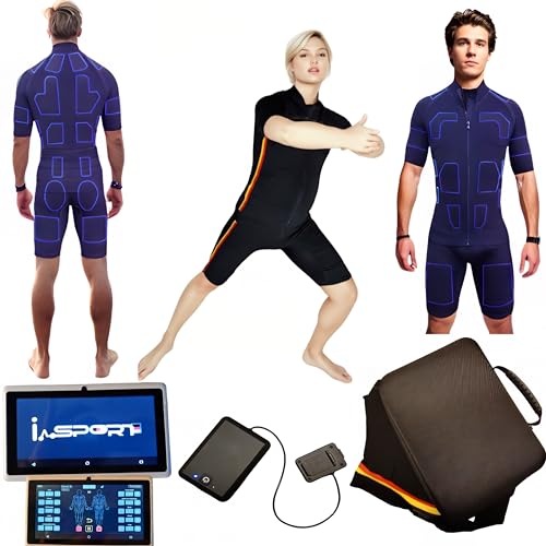 Its-Me EMS-Trainingsanzug (Shirt & Hose) – Weltweit erster Anzug mit 30 Pads zur Muskel-Stimulation, kabellos zu Hause und Outdoor einsetzbar. (L) von Its-Me