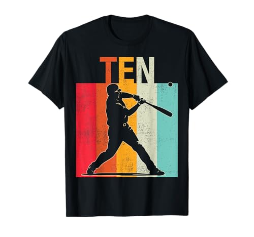 Es ist mein 10. Geburtstag, Baseball, 10 Jahre, Junge, Mädchen T-Shirt von Its My Birthday Baseball Lover Birthday Shirt Idea