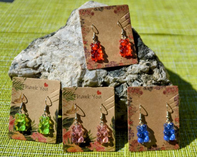 Miniatur Ohrringe Mit Motiv Gummibärchen Etc. Lustig , Strand, Sommer. Besonders Miniatur Ohrringe Mit Motiv Gummibärchen Etc. Lustig , Strand, Sommer. Besonders von ItsAll4you2024