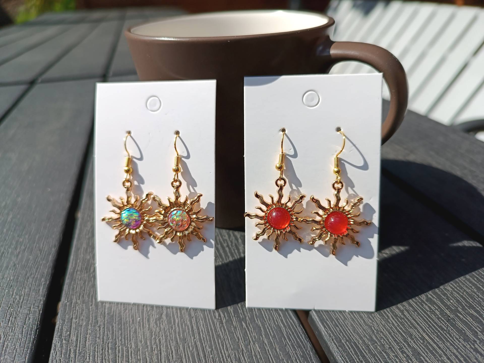 Ohrringe Mit Motiv Goldene Sonne Besonders, Lustig, Originell von ItsAll4you2024