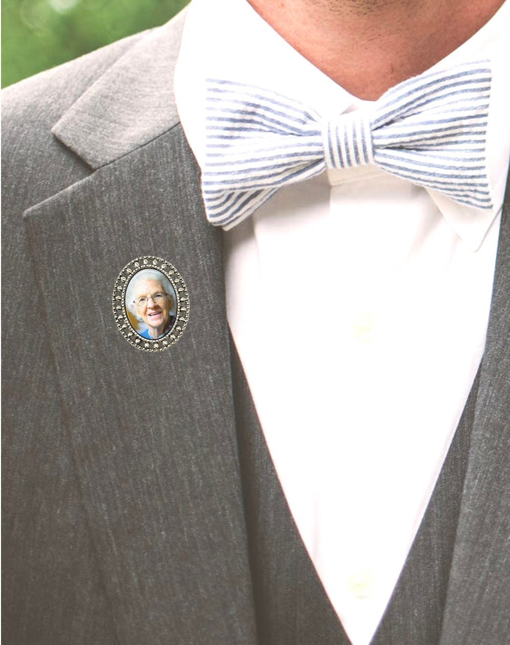 Benutzerdefinierte Revers Foto Brosche, Hochzeit Boutonniere Pin, Personalisierte Erinnerungsfoto Geschenk Für Bräutigam Von Braut von ItsAllAboutThePrint